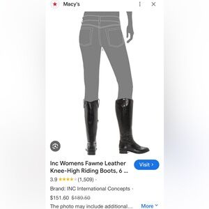 Brand New Size 7 INC Riding boots black. BRAND NEW with tags Never worn!